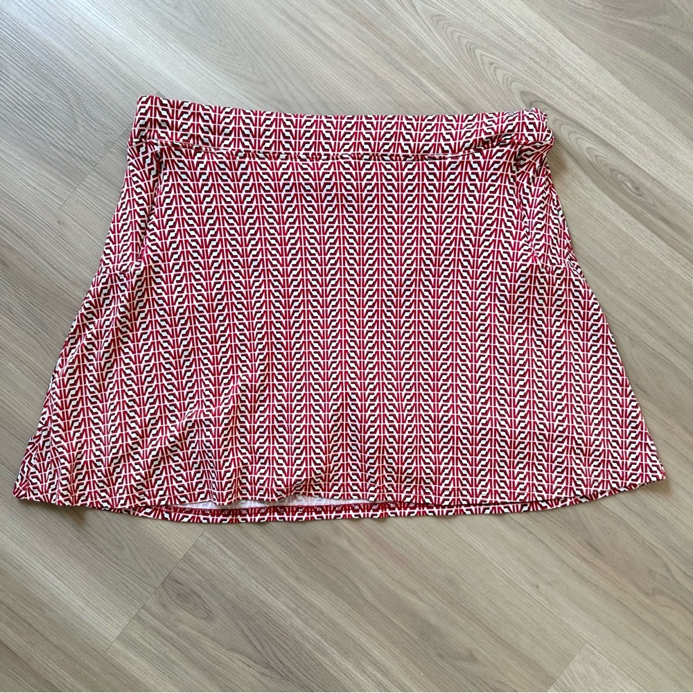 Sport Haley Women's Navy Blue red XL Stretch Pull-On Golf Skort Casual Skirt